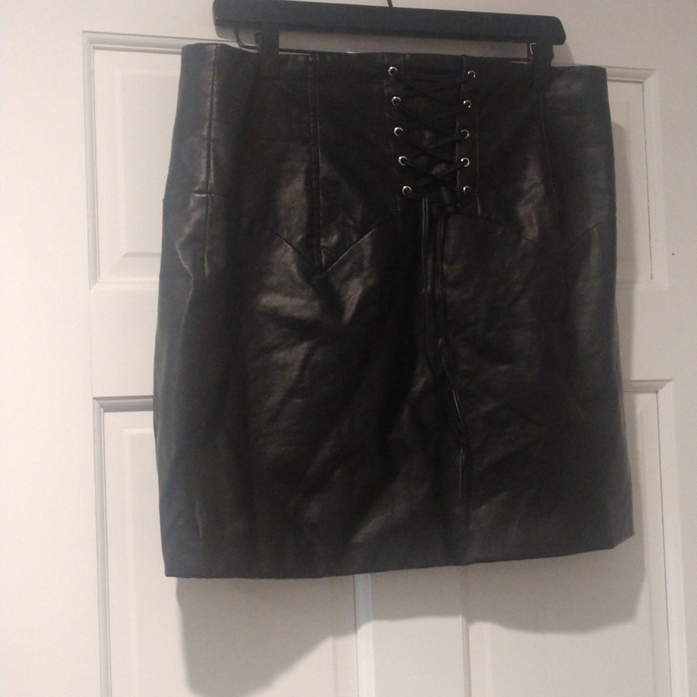 Fake Leather Forever 21 plus size skirt